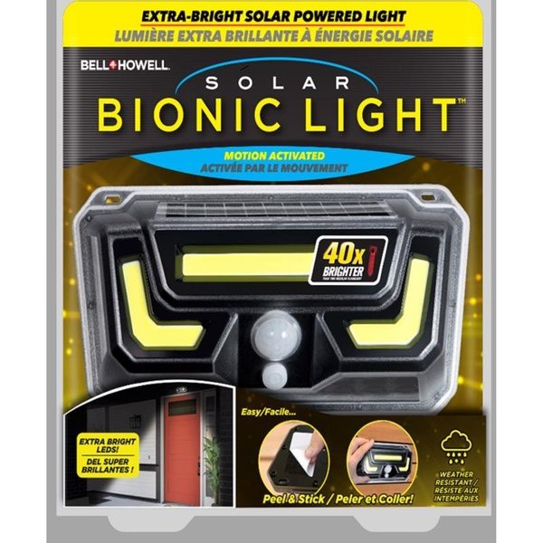 Bell + Howell Bionic Light MotionSensing Solar Powered LED Gray Security Light 7898